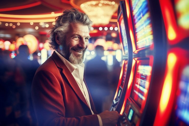 Studio live dealer slot boss dengan croupier profesional dan transmisi HD multi-kamera